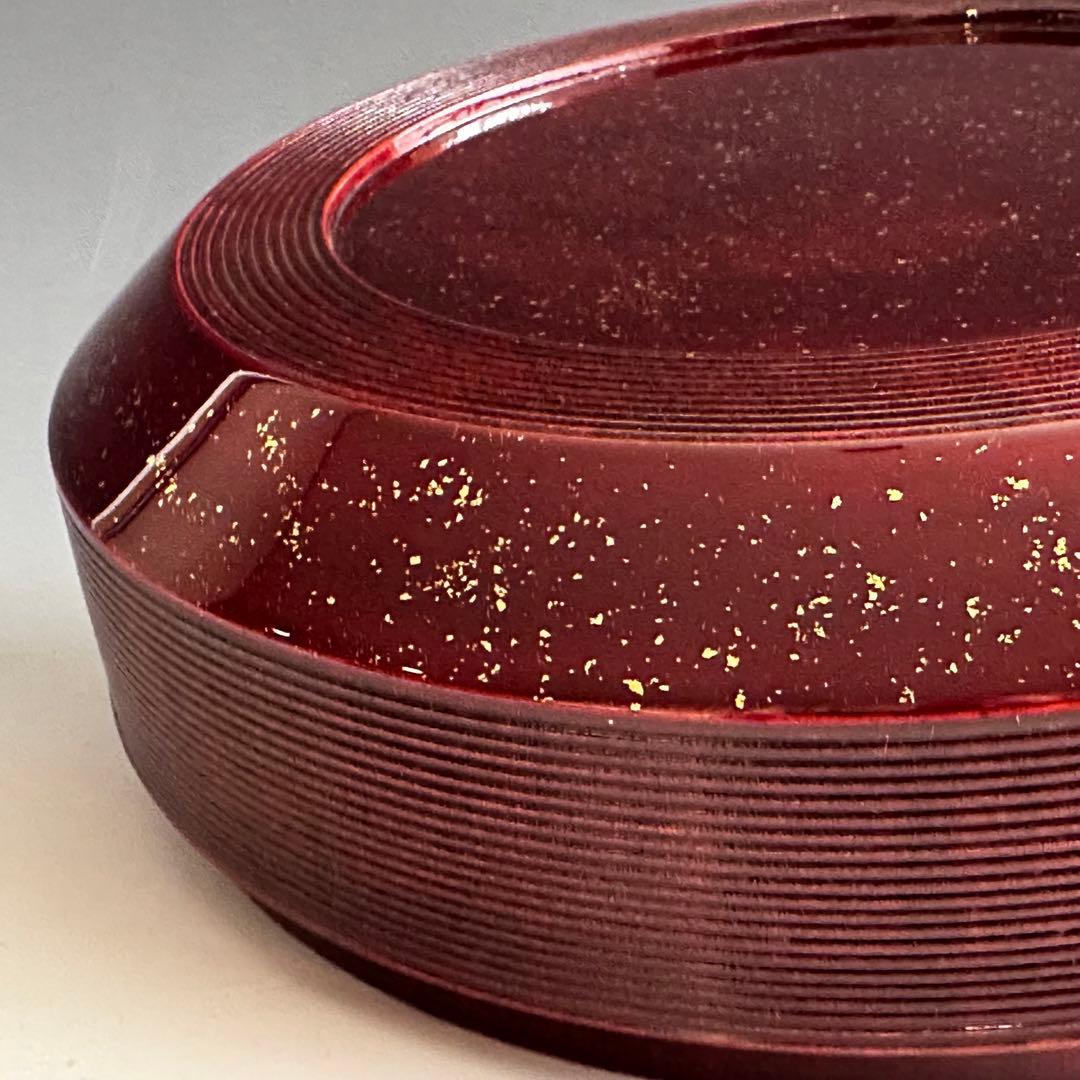 茶道具　輪島塗　唐松蒔絵　喰籠　菓子器　高崎秋峰　共箱　漆芸　茶会