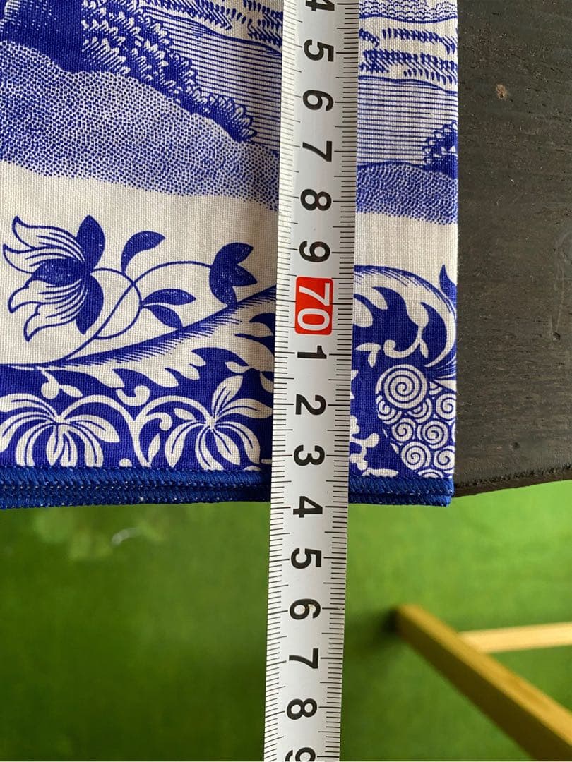 にな＊希少 新品 未使用 SPODEスポードブルーイタリア テーブルクロス