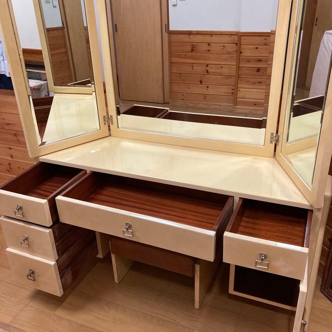 アルド　トゥーラ　ALDO TURA 山羊革　ドレッサー　三面鏡