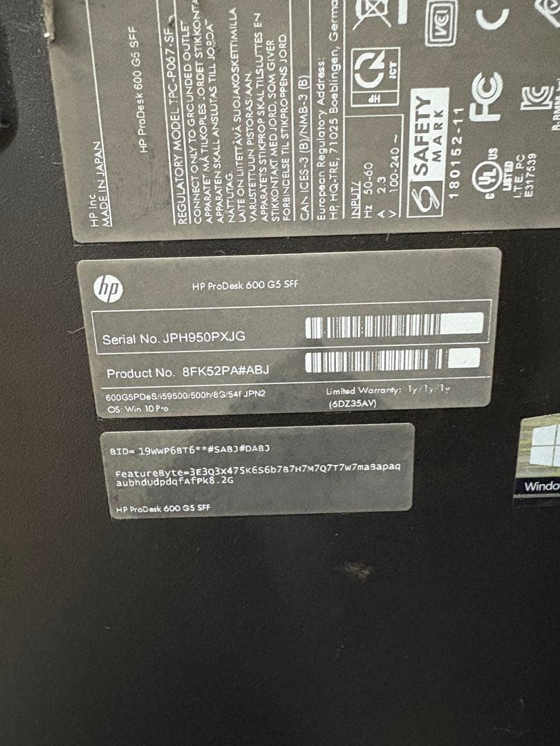 ⭐️6714A⭐️ HP ProDesk600G 5SFF i5-9500