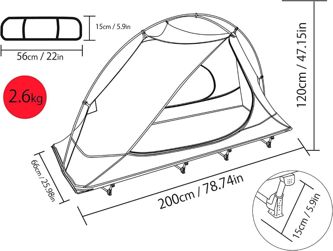 DESERT WALKER コットテント(コットセット) 未使用