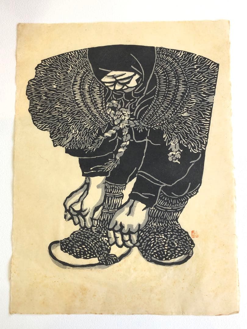 小島悳次郎 染絵 型染　7枚 セット 民藝