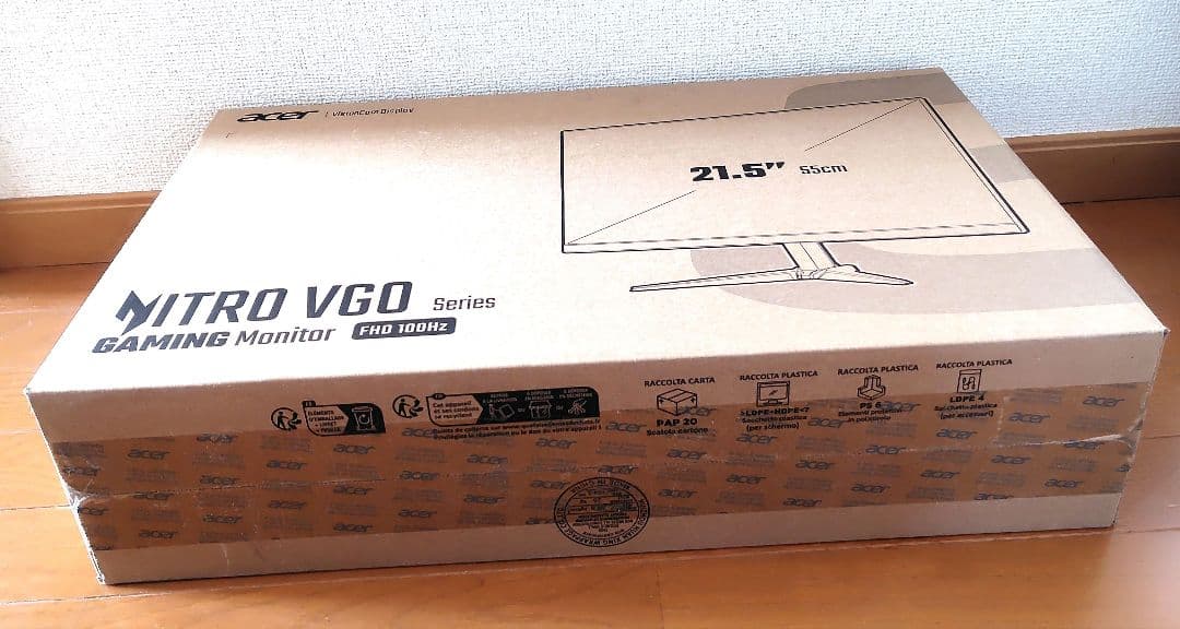 ゲーミングモニター acer VG220QE3bmiix 新品未開封