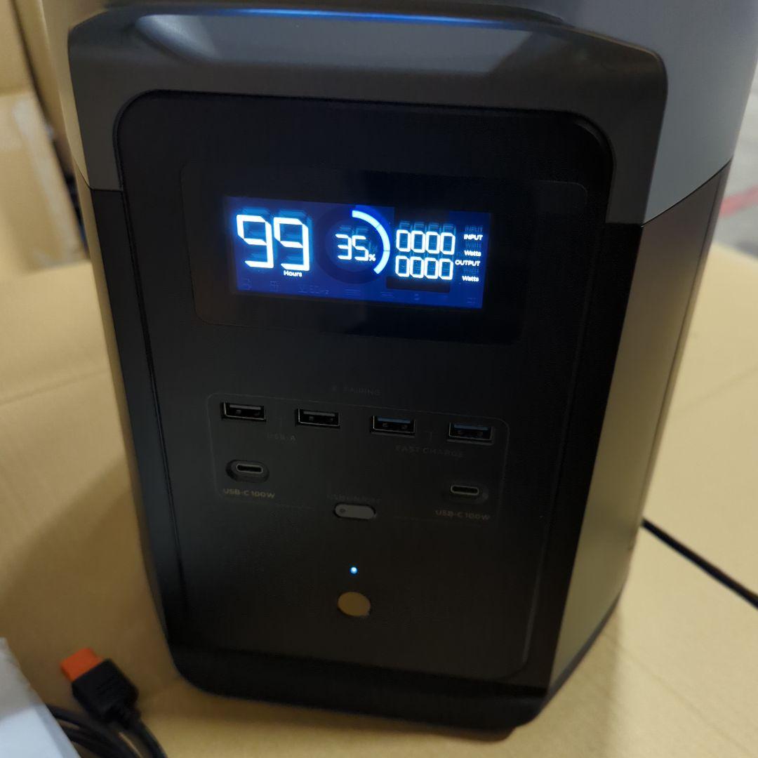 EcoFlow ポータブル電源 DELTA 2 Max 2048Whリン