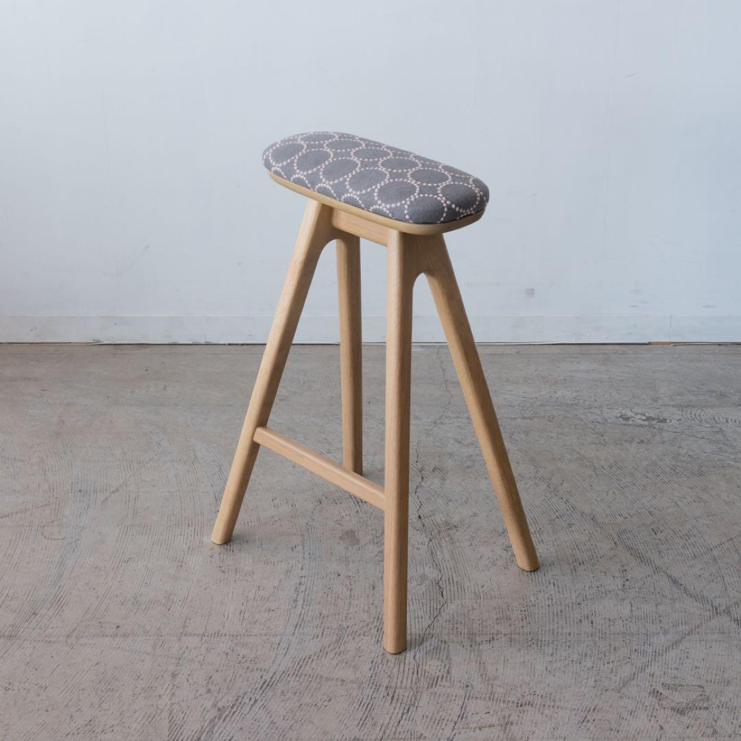 キッチンスツールNA H630＋ミナ ペルホネン　タンバリン