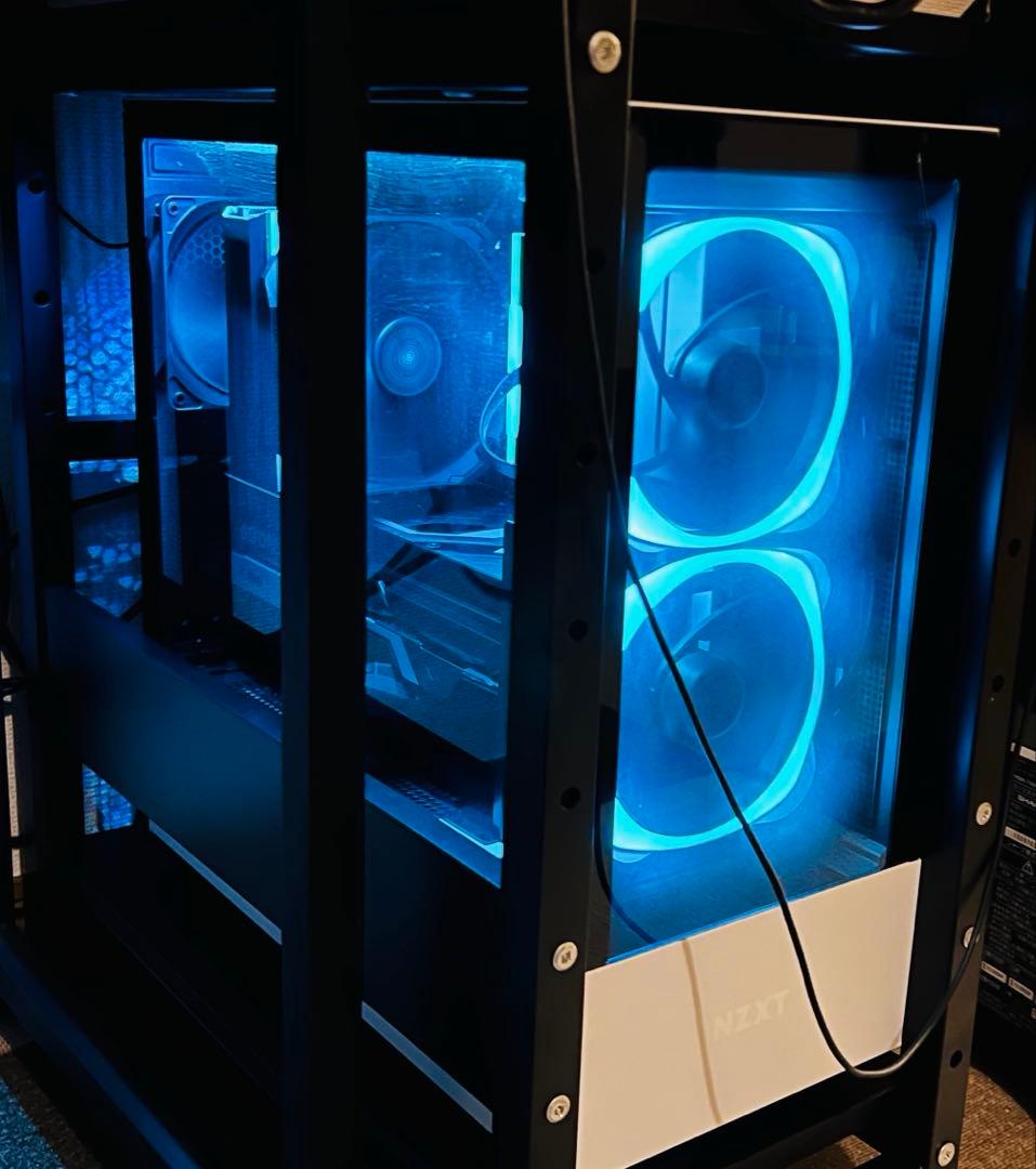 NZXT H510 Elite（ホワイト） 強化ガラス ＋ ラック（希望者のみ）