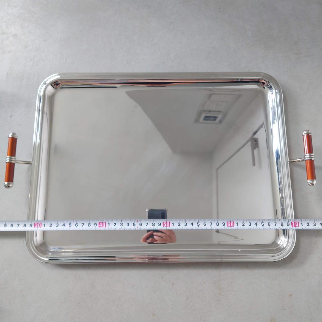 極希少 美品 クリストフル 漆 トレイ 布袋付き