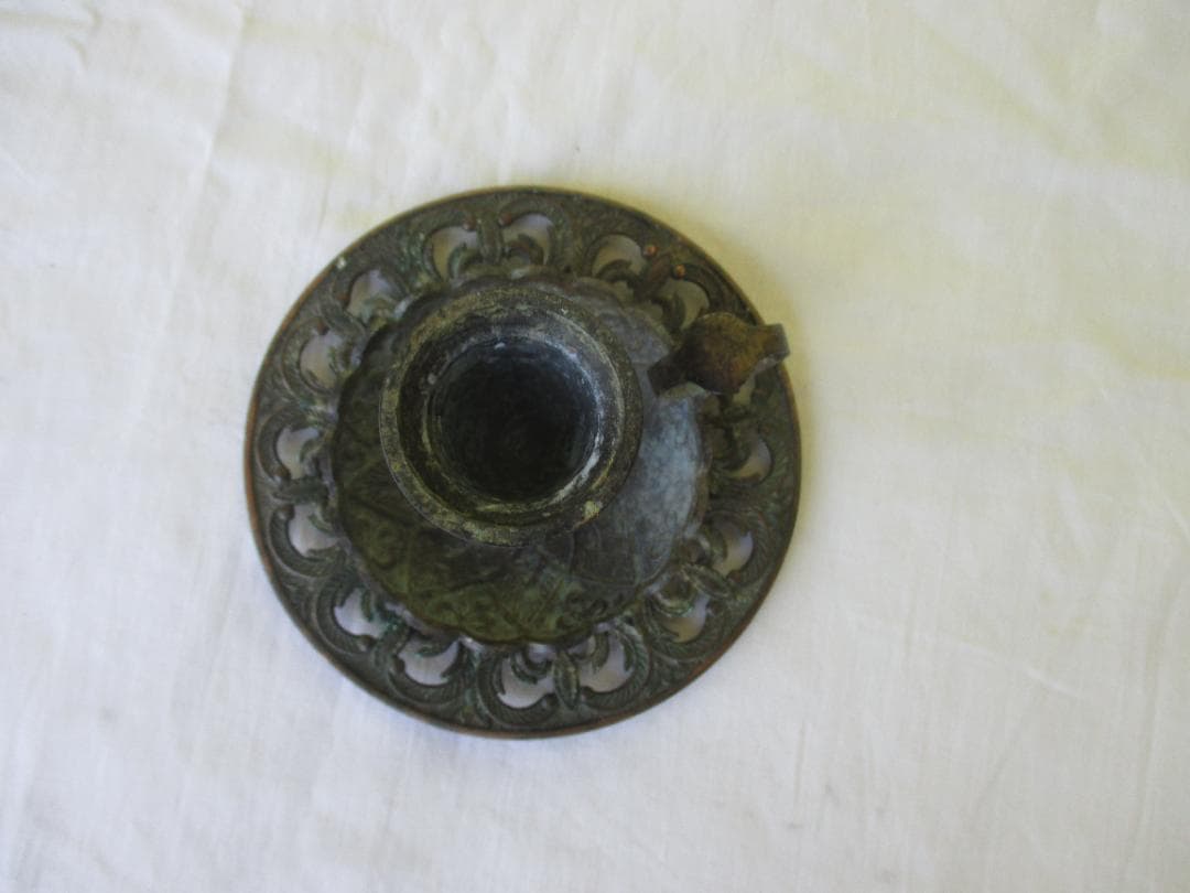 ★アンティーク　フランス　ブロカント　キャンドルホルダーセット　燭台