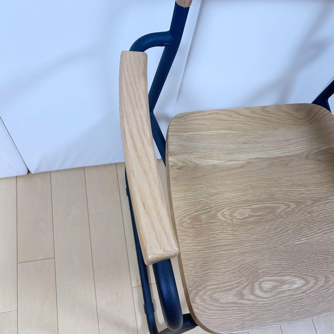 北欧　モリヨシFlo POKKYARMCHAR ナラ材　アーム付　天然木アイアン