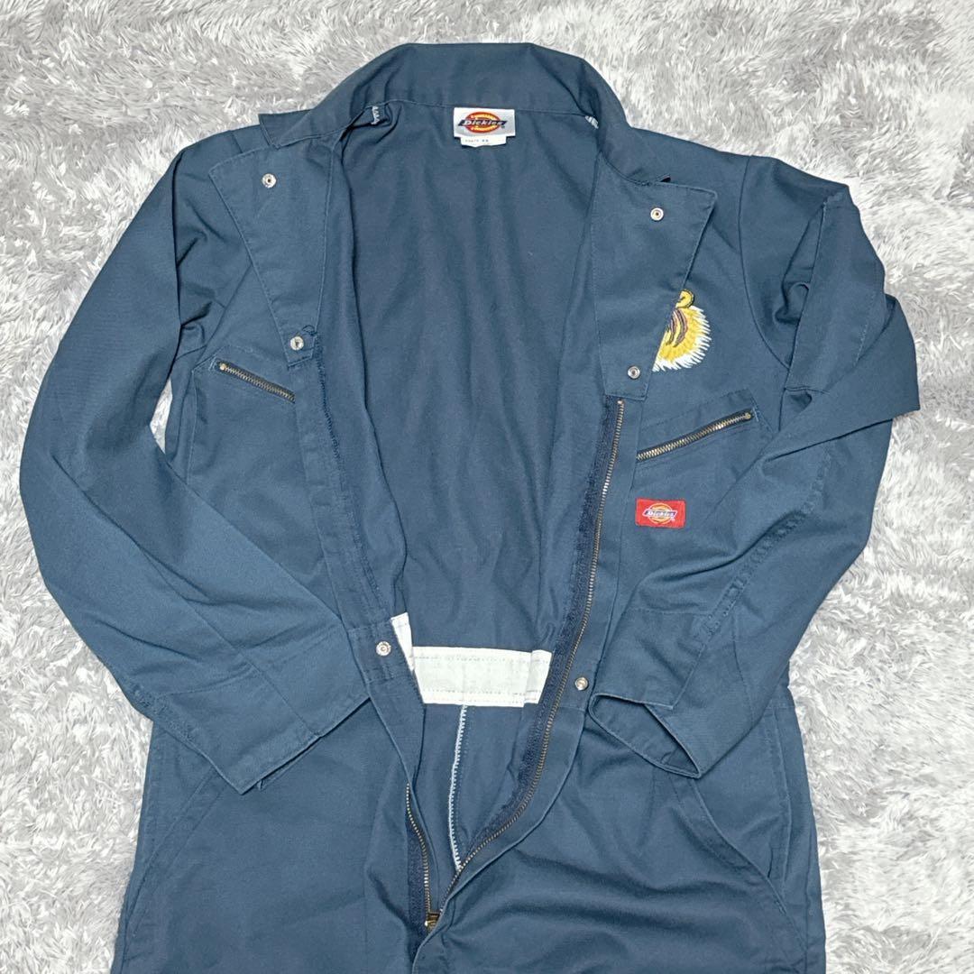 ガンダム様Dickies ディッキーズ つなぎ オーバーオール 長袖 刺繍 紺