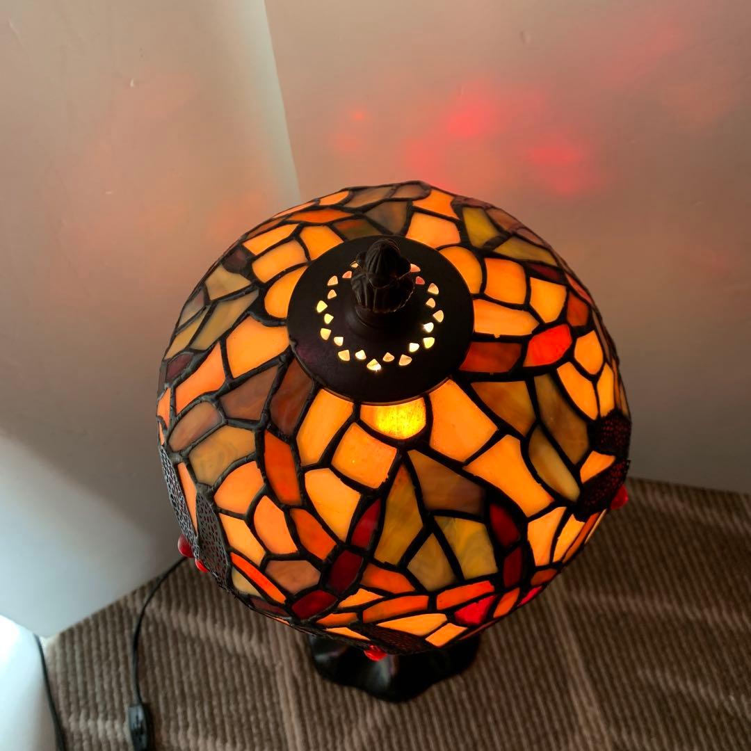 ステンドグラス フロアスタンド ランプ　卓上スタンド、アンティーク、ヴィンテージ