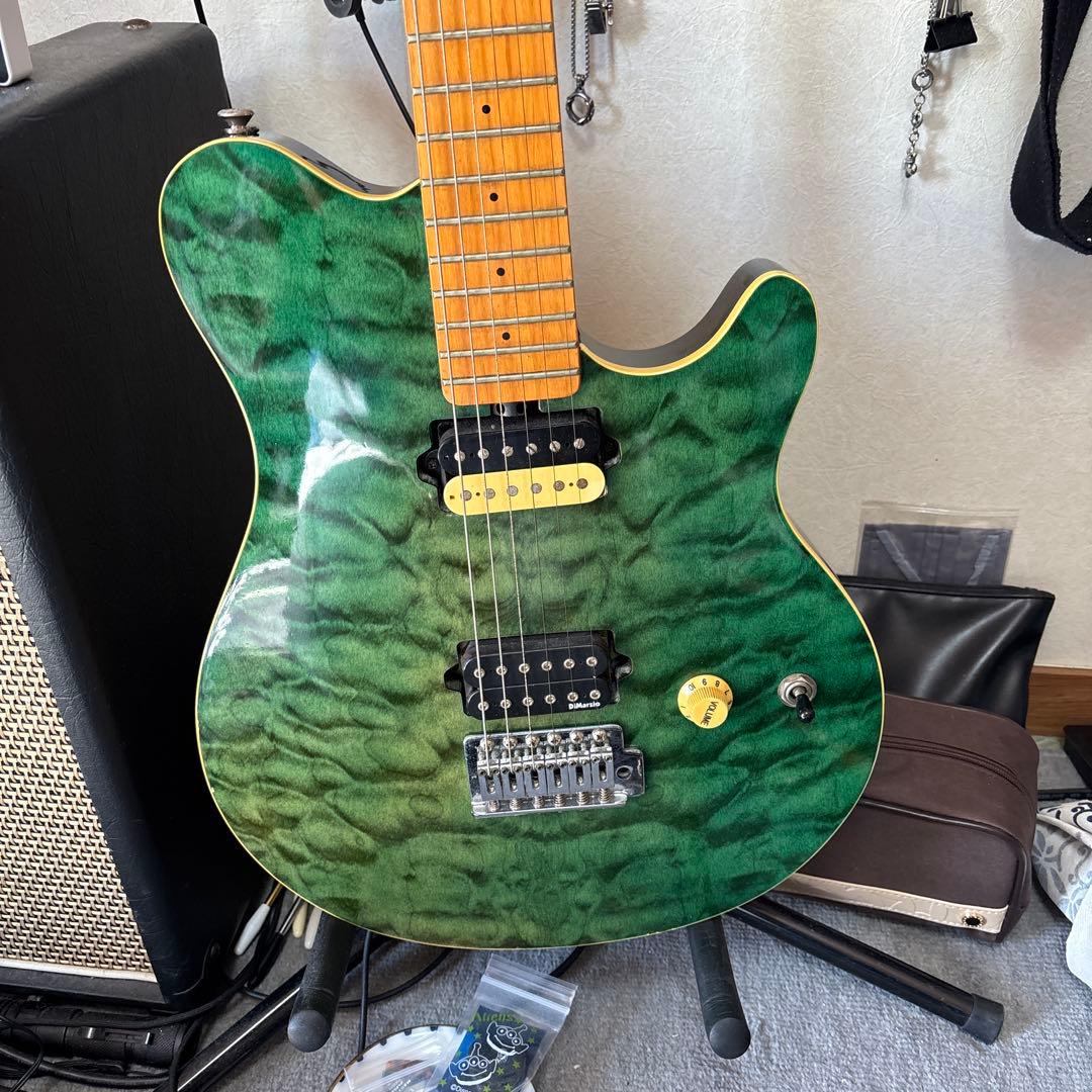 エレキギター グリーン ハムバッカー
