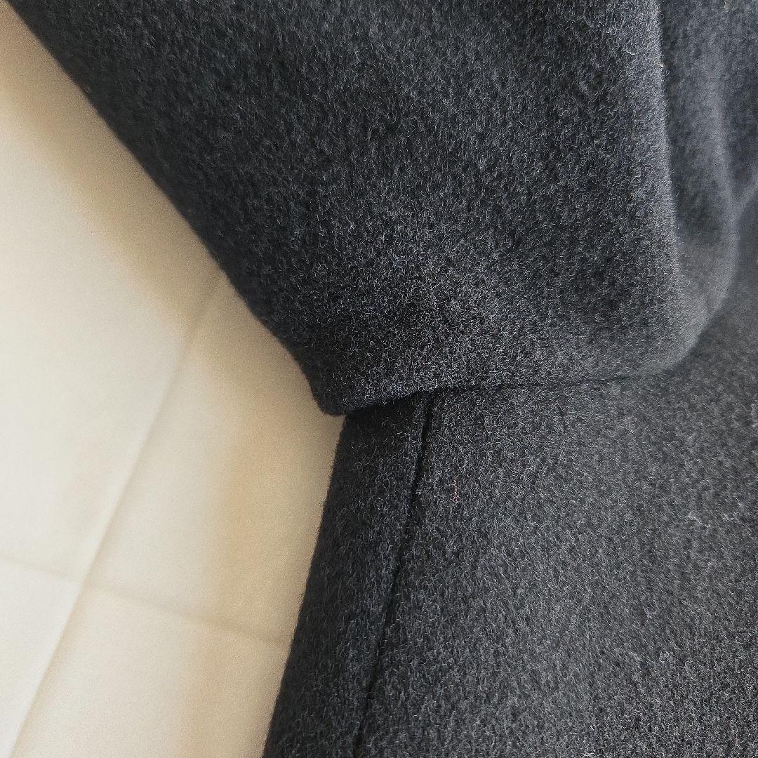 レサージュ SUPER120 ステンカラーショートコート ブラック