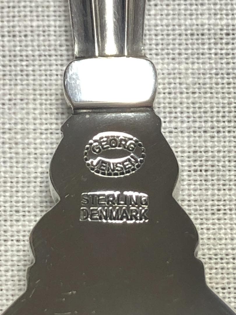 美品 ジョージジェンセン ACORN ディナーフォーク STERLING ①