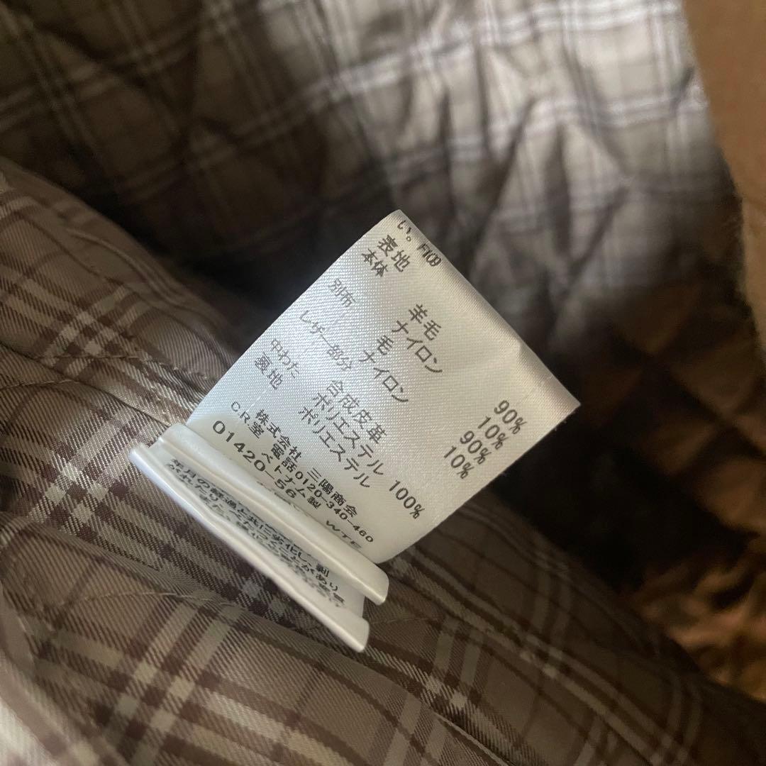 【新品】BURBERRY BLACK LABEL Pコート キャメル L