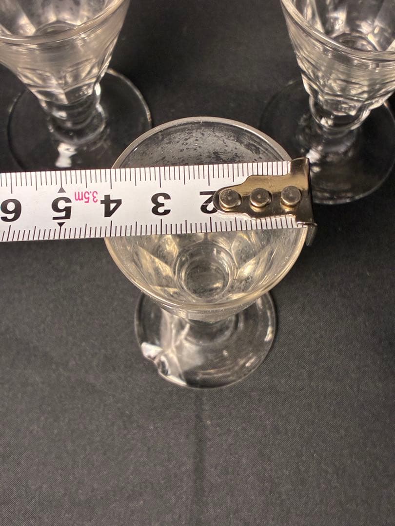 コレクター様必見！！大正グラス ショットグラス 3客セット