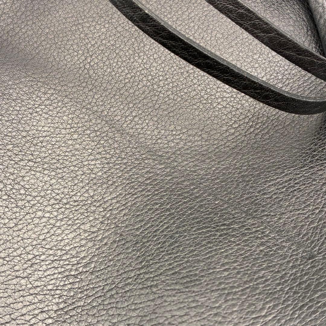 GUCCIグッチ バンブー ハンドバッグ レディース 黒 レザー ヴィンテージ