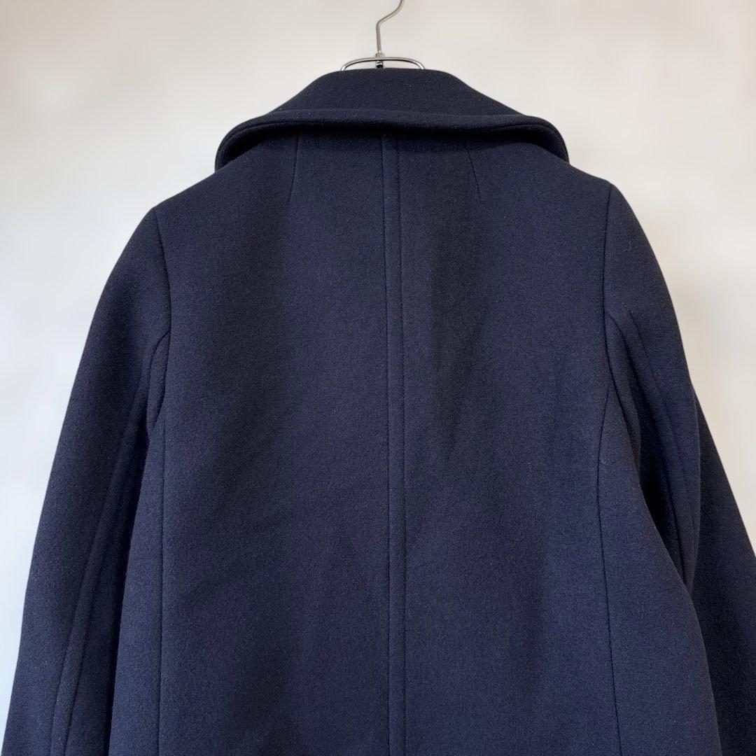 ドゥーズィエムクラス ピーコート P ウールコート ダブルブレスト ネイビー