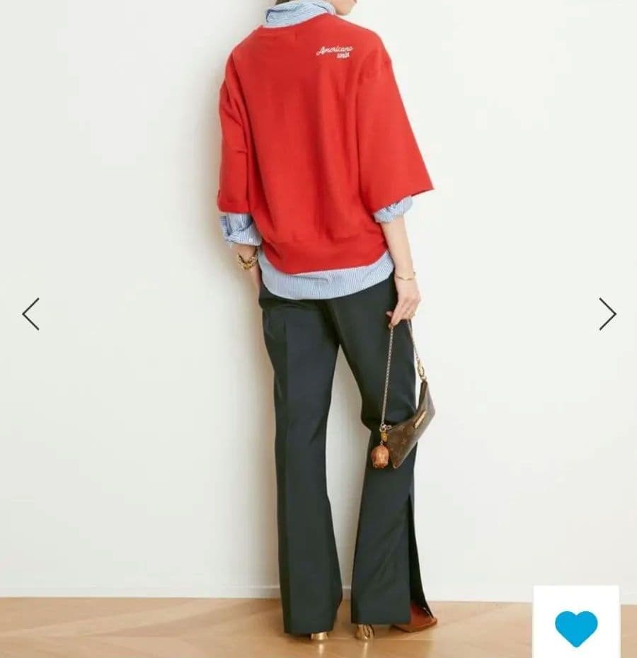 ⭕新品、未使用⭕ミューズドゥドゥーズィエムクラス☆バウト☆スリットパンツ☆ネイビ