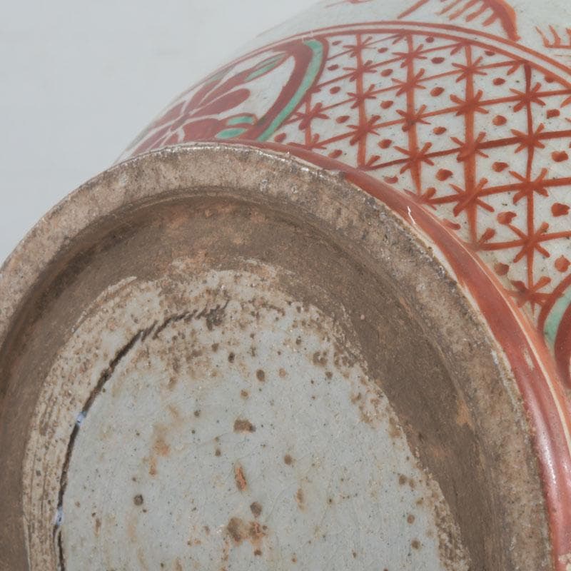 中国　赤絵　神獣花草文　執壷　水注瓶　C　9242A