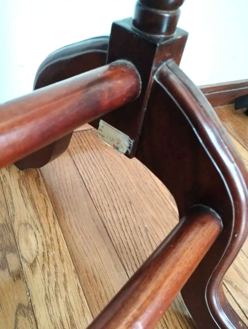 アンティーク調 マホガニー無垢 スーツハンガーラック