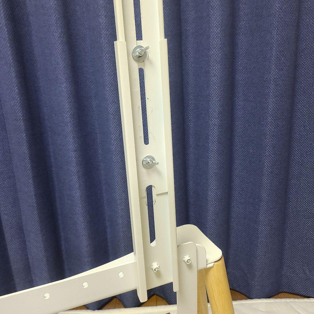 テレビスタンド 壁寄せ 32-55インチ対応 棚付き ホワイト 木製 イーゼル型