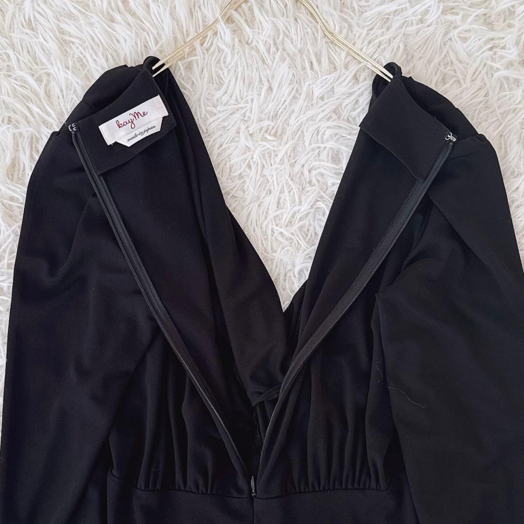 人気 11号✨ケイミー ヴィーナスワンピース ストレッチ ジャージー 洗える 黒