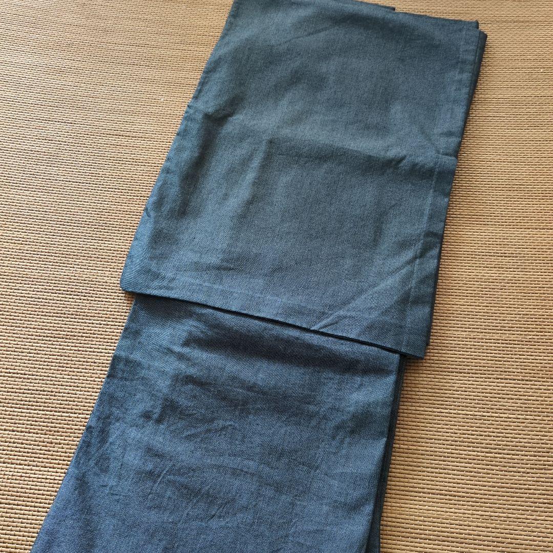 くるり Mサイズ デニム着物　グレーよりのネイビー系