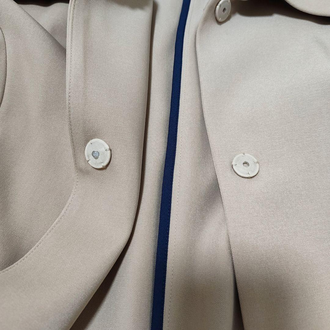 23SS JENNE 配色裏衿フレアコート L