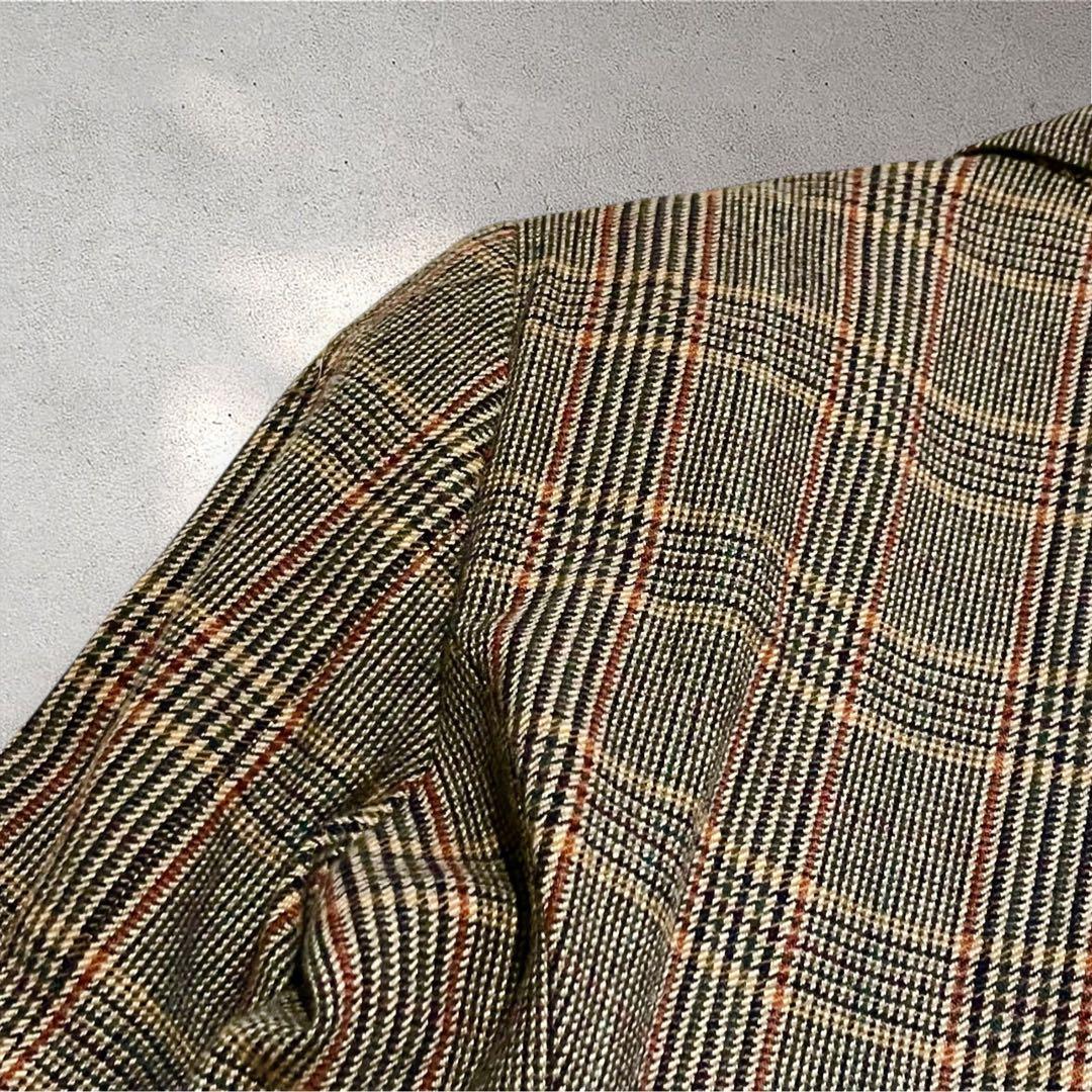 【現行タグ】ポロラルフローレン　グレンチェックウールブレンドブレザー　M