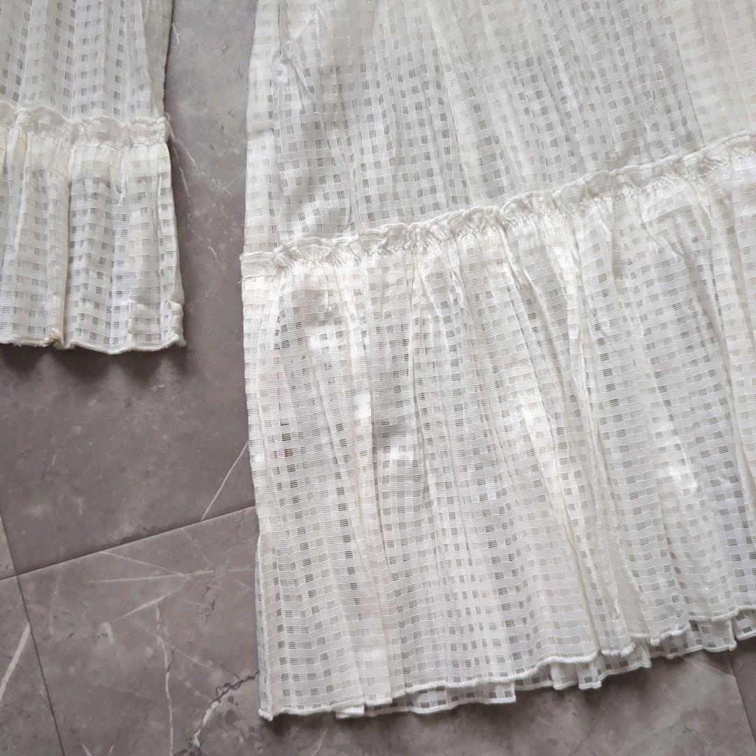 NOKO OHNO/ノコオーノ　美品　羽織り　　ビジュー　ジャケット　プリーツ