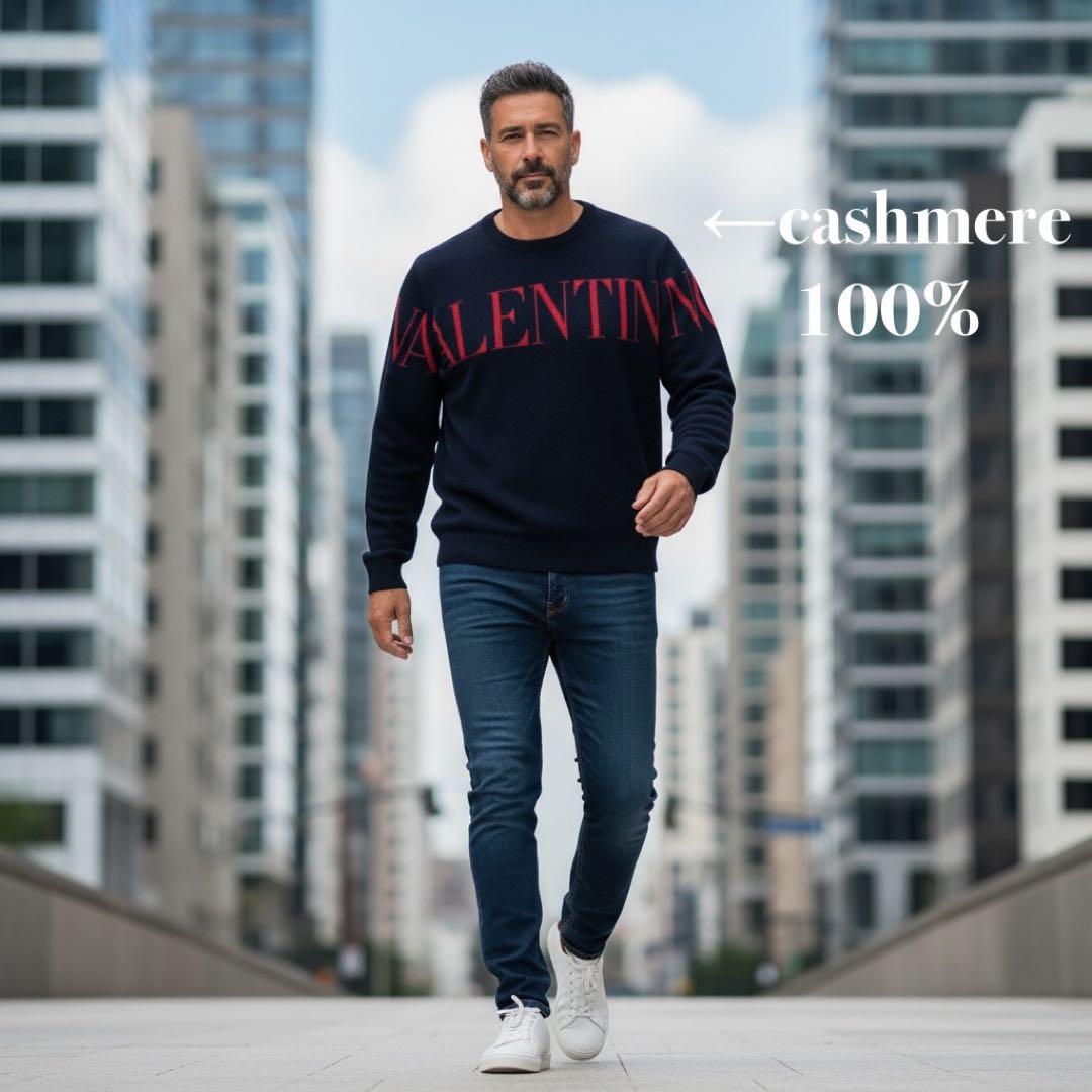 VALENTINO ヴァレンティノ カシミア100% 長袖 ニット セーター