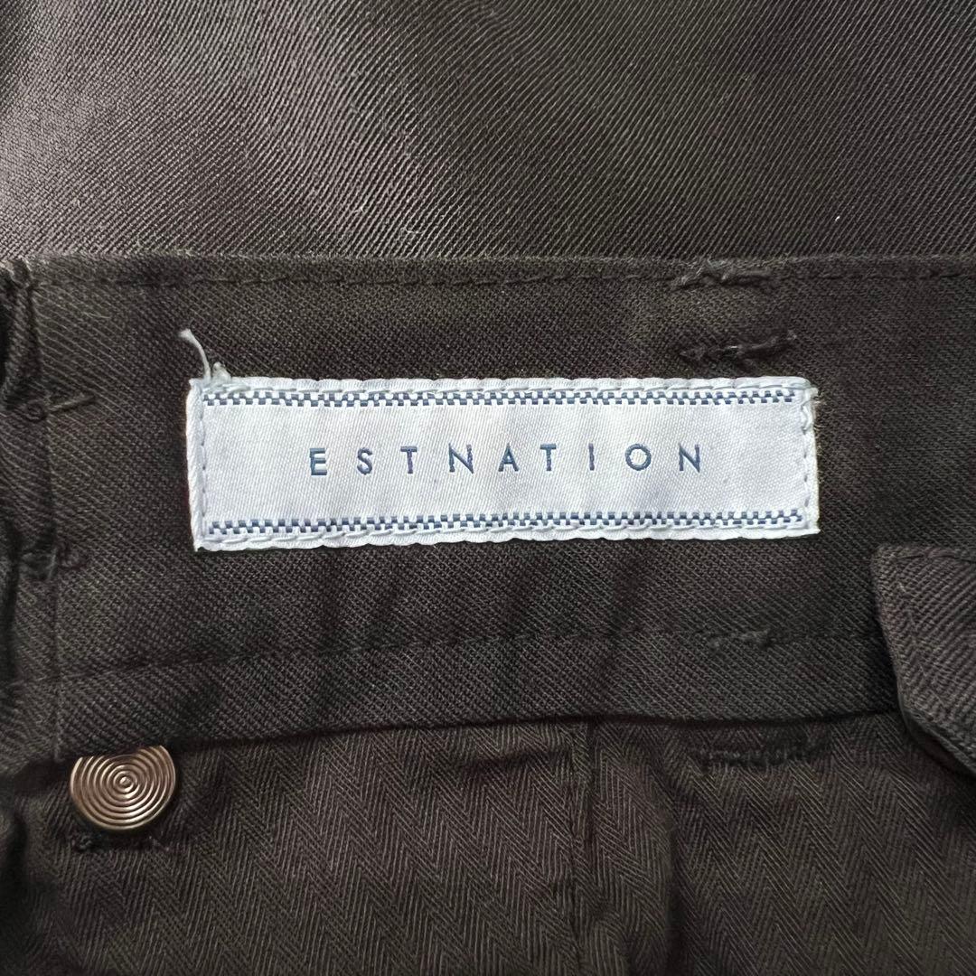 【新品定価2.6万】ESTNATION　5POCKET ブラック イージーパンツ