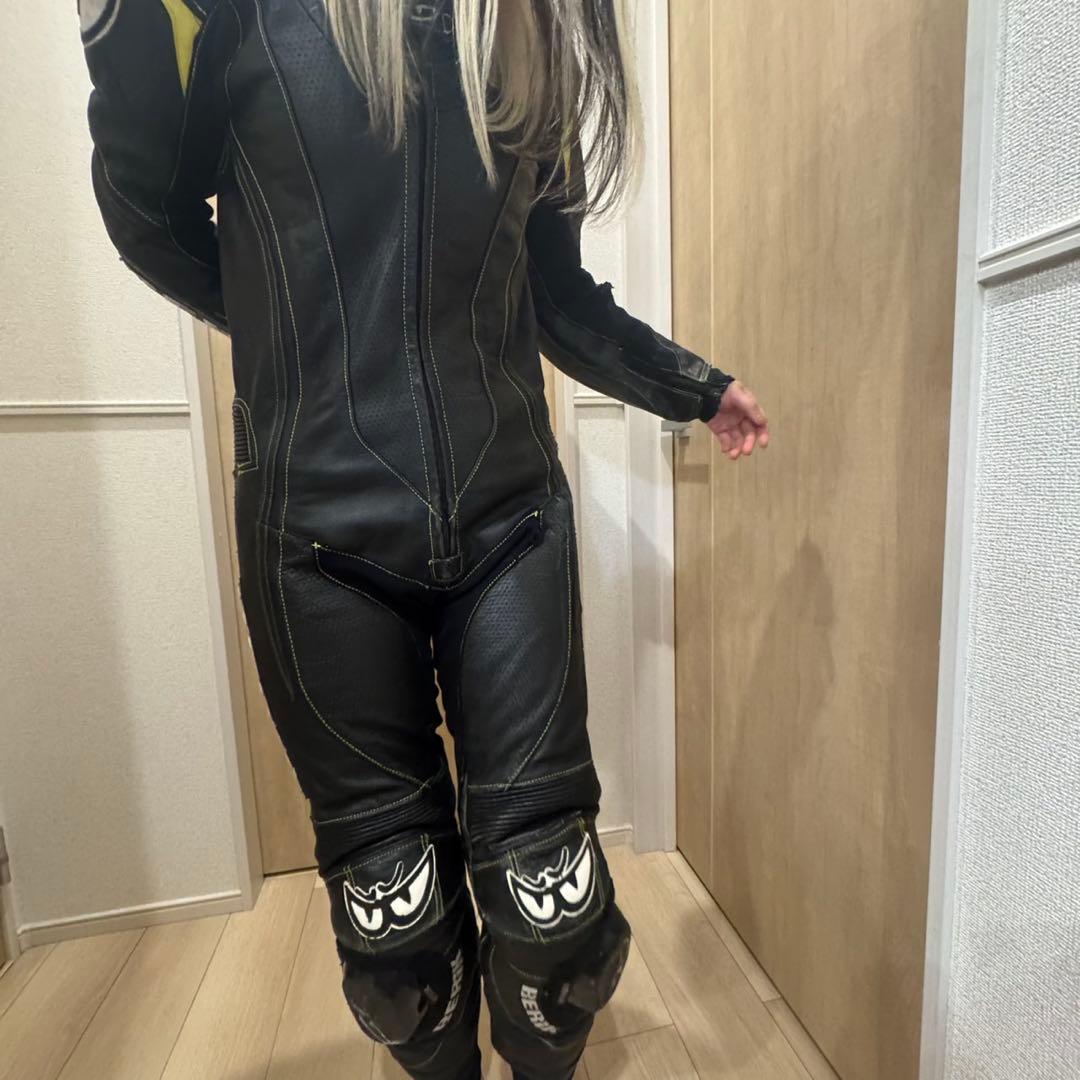 BERIK レーシングスーツ　Lサイズ　革つなぎ　ベリック　MFJ公認　ブラック