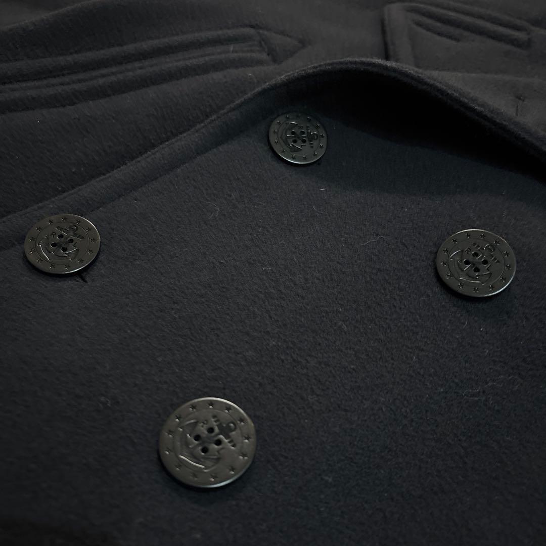 送料込み！POLO RALPH LAUREN ウールピーコート サイズL