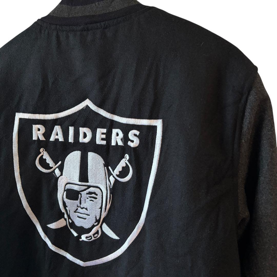 NFL RAIDERS エヌエフエル レイダース スタジャン M ブラック