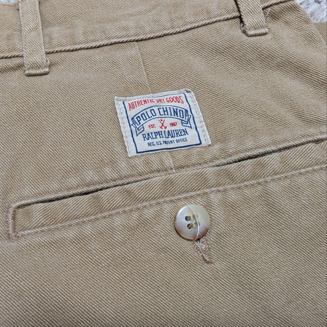 90s ラルフローレン 初期タグ ANDREW 2タック ポロチノ W36