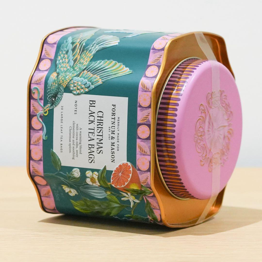 フォートナム&メイソン　クリスマス・ブラックティーバッグ