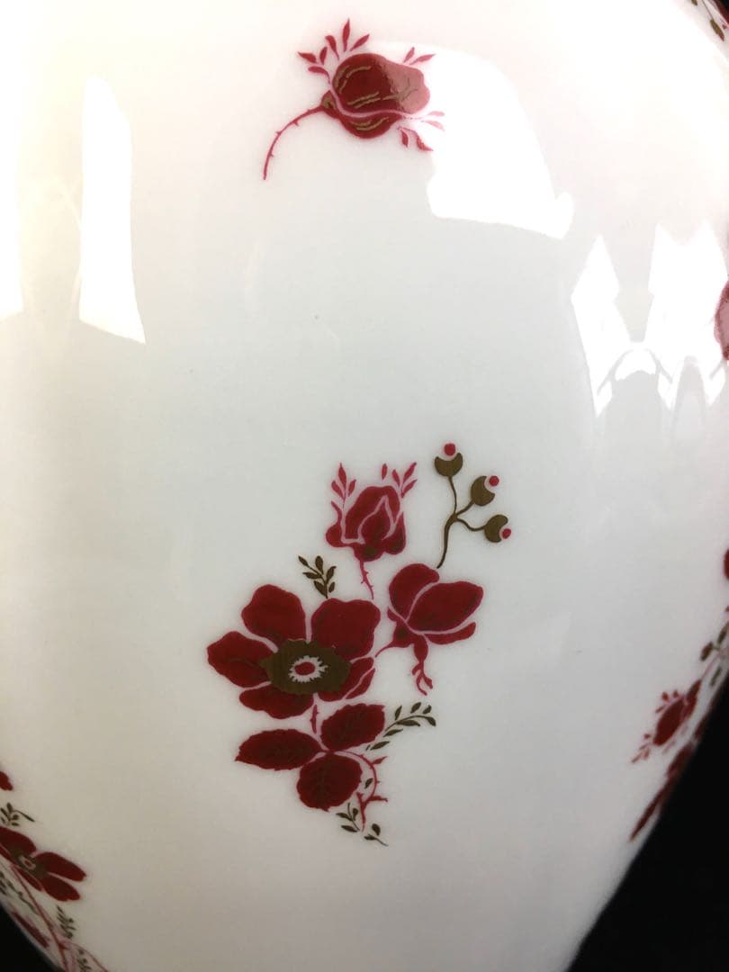 S288大倉陶園・OKURA 金彩花紋花瓶