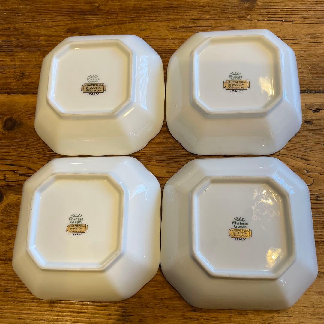 キャットマンリチャードジノリRichard Ginori バラローズ柄4枚