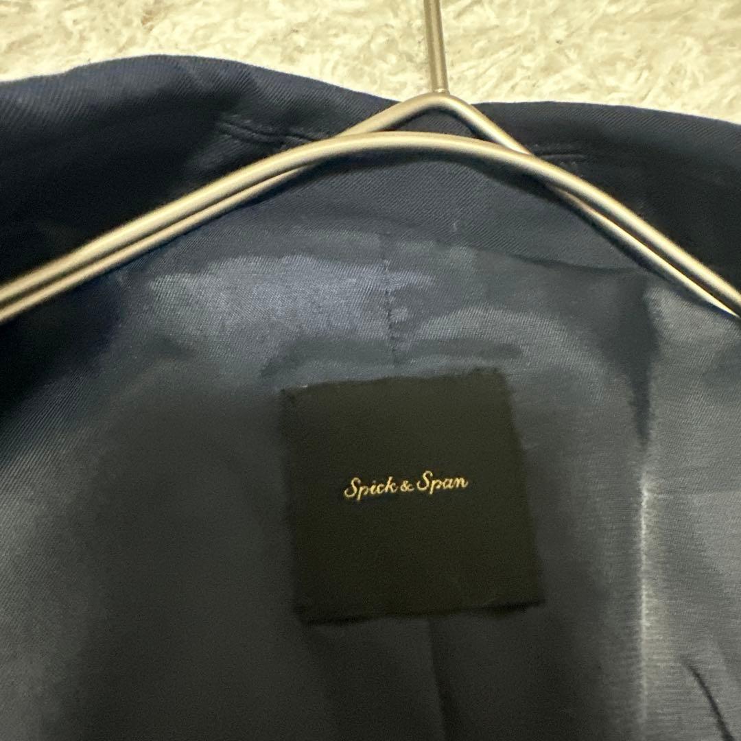 スピックアンドスパン テーラドジャケット 金ボタン ダブルブレスト ネイビー S