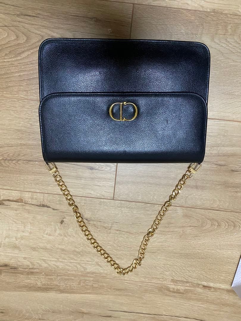 Dior 黒 レザー ショルダーバッグ