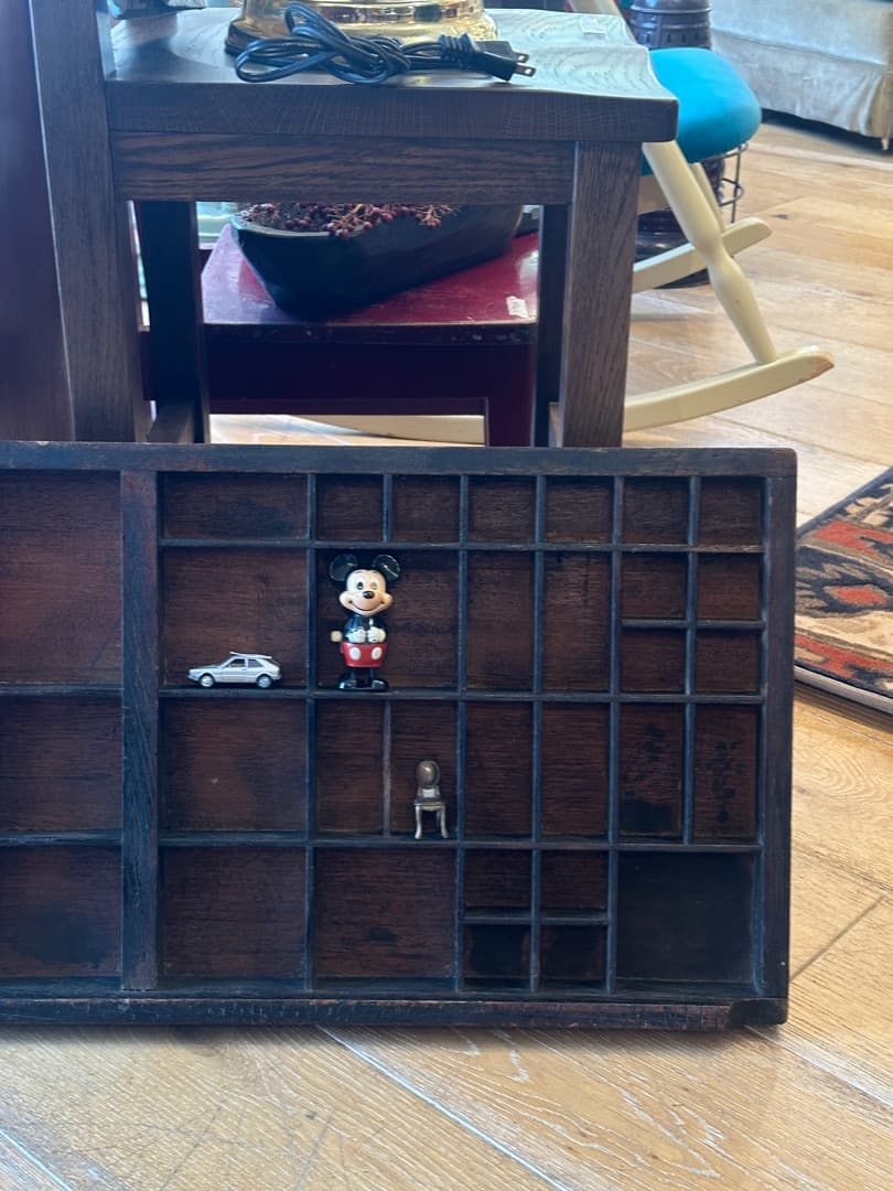 イギリス アンティーク プリンタートレイ 活字ケース