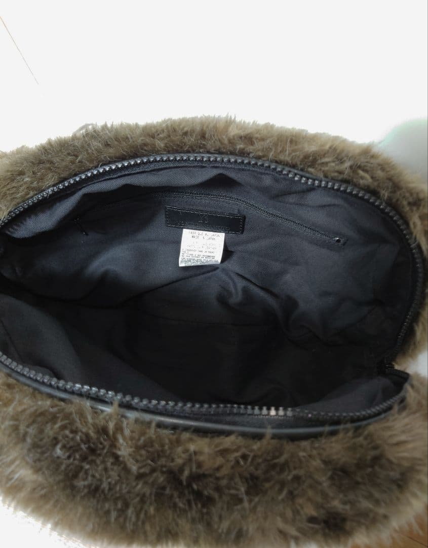 【Y‘s YOHJI YAMAMOTO】レザー×ファー/ウエストポーチ/バック