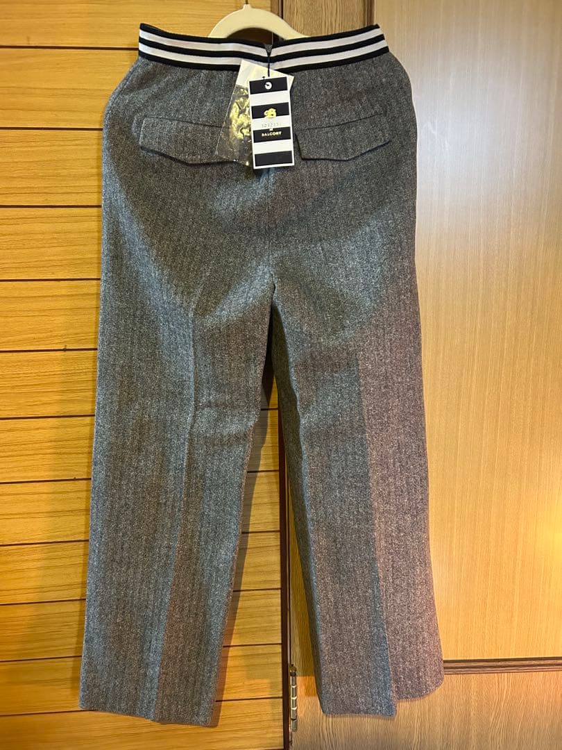 り*ん様 ボーダーズアットバルコニー ヘリンボーンパンツ　S ブラック新品
