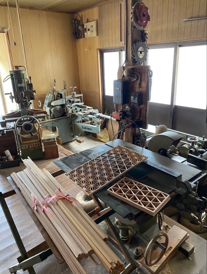 ⑩組子細工　行燈　間接照明