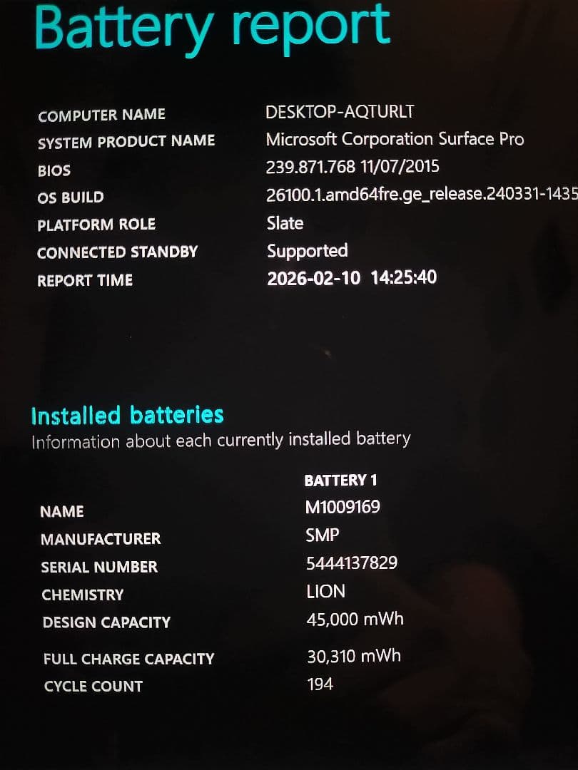 Windowsノート本体 Microsoft Surface Pro 5 corei5 8GB256GB