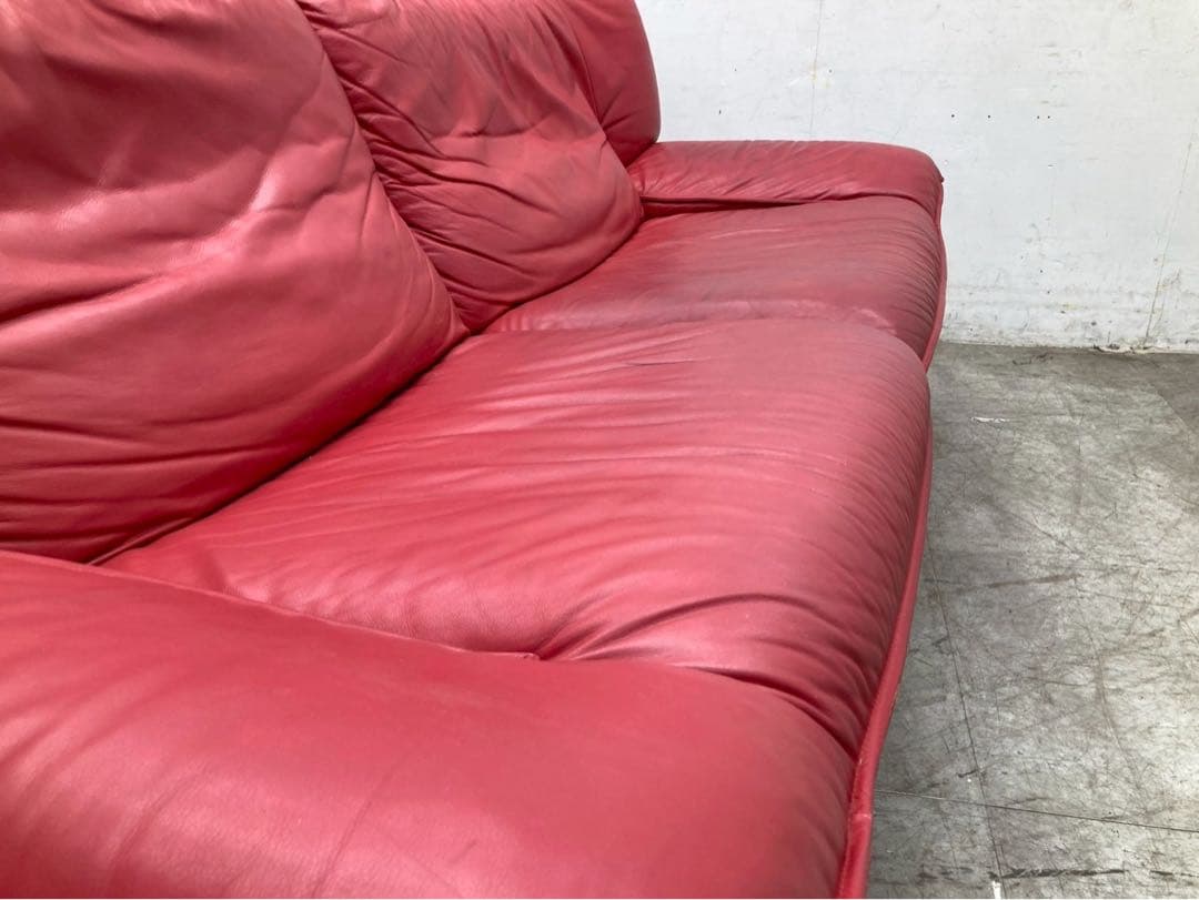 【年末感謝祭】ニコレッティ　アンバサダー　3人掛けソファ　イタリア　本革　レザー