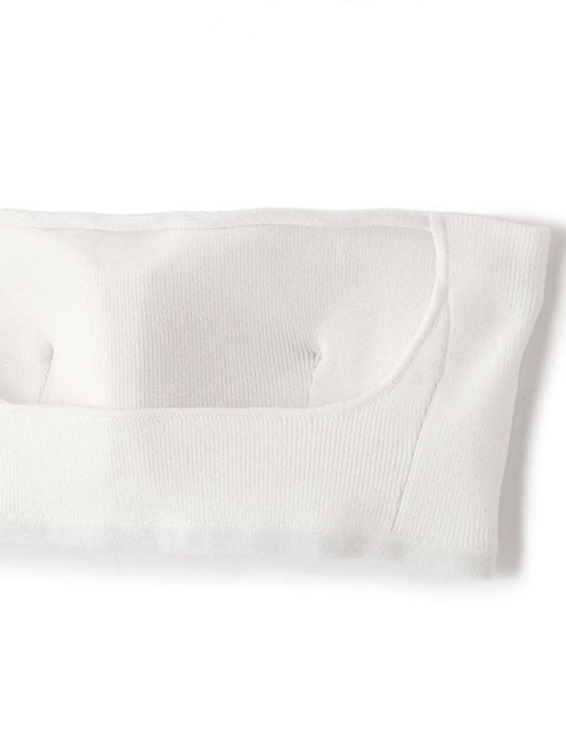 mmmi⭐︎新品未使用エトレトウキョウ　バンドゥセットニットキャミソール白