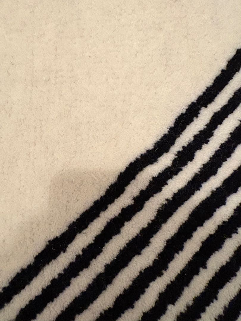 二オール ストライプ ウールラグ 170×240 cm 定価13万